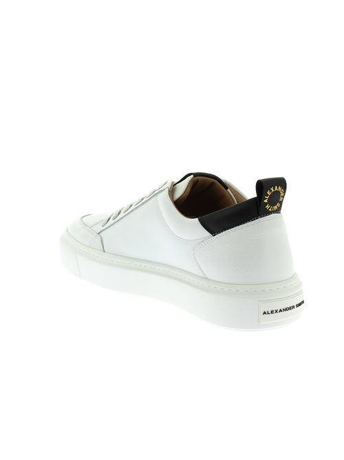 Bond Man - sneakers da uomo in pelle bianca ALEXANDER SMITH | BDM3301WBKX